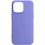 Avizar Coque pour iPhone 15 Pro Silicone Premium Semi rigide Finition Mate Douce  Violet