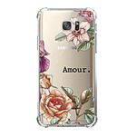 LaCoqueFrançaise Coque Samsung Galaxy S7 anti-choc souple angles renforcés transparente Motif Amour en fleurs