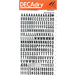 DECADRY Lettres et Chiffres Transferts (1 Feuille) DD9F 8 mm Noir