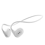 Avizar Écouteurs Filaires Bluetooth Design ouvert Contour d'oreilles Autonomie 6H Blanc