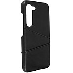 Avizar Coque pour Samsung Galaxy S23 Porte-Cartes Simili Cuir Intérieur Rigide Noir