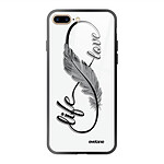 Evetane Coque iPhone 7 Plus/ 8 Plus Coque Soft Touch Glossy Love Life Design
