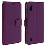 Avizar Housse Samsung Galaxy A10 Etui Folio Rangement Carte Support Vidéo violet