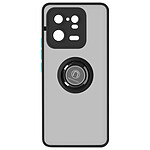 Avizar Coque pour Xiaomi 13 Pro Bi-matière Bague Métallique Support Vidéo  Noir