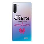 Evetane Coque Samsung Galaxy Note 10 360 intégrale transparente Motif Un peu chiante tres attachante Tendance