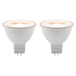 Lot de 2 spots LED 3,5W GU5,3 250lm 2700K (blanc chaud) - Elexity