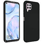 Avizar Coque Huawei P40 Lite Silicone Semi-rigide Finition Soft Touch Noir