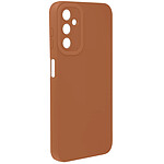 Avizar Coque pour Samsung Galaxy A14 4G et 5G Silicone Mat Protection Caméra Marron