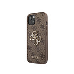 Guess Coque pour Apple iPhone 13 Mini PU 4G Big Marron