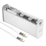 4smarts Batterie de Secours 20000mAh 2x USB et USB C 100W Lucid Block Blanc