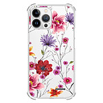 Evetane Coque iPhone 13 Pro Max anti-choc souple angles renforcés transparente Motif Fleurs Multicolores
