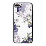 LaCoqueFrançaise Coque iPhone 7 Plus/ 8 Plus Coque Soft Touch Glossy Pivoines Violettes Design