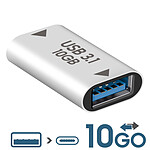 Avizar Rallonge USB C femelle vers USB 3.1 femelle Transferts rapide 10Gbps Compact  argent