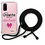 Evetane Coque cordon Samsung Galaxy S20 Dessin Un peu chiante tres attachante