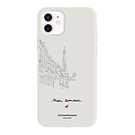 LaCoqueFrançaise Coque iPhone 11 Silicone Liquide Douce beige Amour Parisien