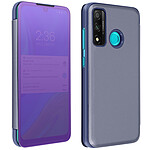 Avizar Housse Huawei P smart 2020 Clapet translucide Design Miroir Support Vidéo violet