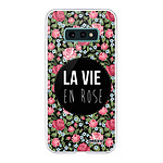 Evetane Coque Samsung Galaxy S10e 360 intégrale transparente Motif La Vie en Rose Tendance