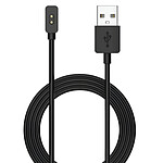 Avizar Chargeur pour Xiaomi Mi Band 8 Câble USB Silicone 60cm Noir