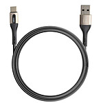 LinQ Câble USB vers USB C 3A Synchronisation Longueur 1,2m Noir
