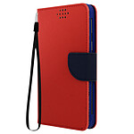 Avizar Etui universel pour Smartphone 142 x 72 mm avec Porte-cartes  Fancy Style rouge