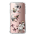 LaCoqueFrançaise Coque Samsung Galaxy S7 Edge anti-choc souple angles renforcés transparente Motif Fleurs Sauvages