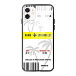 Evetane Coque iPhone 12 Mini Coque Soft Touch Glossy Blllet Paris-Los Angeles Design