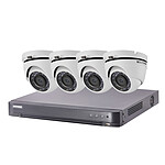 Hikvision - Kit caméra Turbo HD 4 caméras dôme