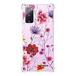 Evetane Coque Samsung Galaxy S20 FE anti-choc souple angles renforcés transparente Motif Fleurs Multicolores