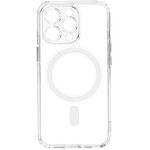 Avizar Coque MagSafe pour iPhone 14 Pro Max Dos Rigide Transparent Contour Souple Coins Antichocs