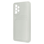 Forcell Coque pour Samsung Galaxy A53 5G Silicone Souple Porte-carte Fine Légère Blanc