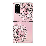 LaCoqueFrançaise Coque Samsung Galaxy S20 360 intégrale transparente Motif Rose Pivoine Tendance