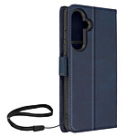 Avizar Étui pour Samsung Galaxy S23 FE Porte-carte Support Vidéo Série Vintage Bleu