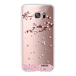 Evetane Coque Samsung Galaxy S7 Edge 360 intégrale transparente Motif Chute De Fleurs Tendance