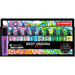 STABILO Etui carton de 10 Surligneurs BOSS ORIGINAL ARTY - couleurs froides