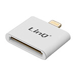LinQ Adaptateur Lightning vers 30 Broches Charge Synchronisation IP-7748  Blanc