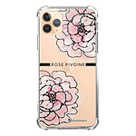 LaCoqueFrançaise Coque iPhone 11 Pro anti-choc souple angles renforcés transparente Rose Pivoine