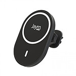 Jaym Support Voiture Magnétique pour Smartphone MagSafe 15W avec 2 Fixations Noir