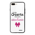 Evetane Coque iPhone 7 Plus/ 8 Plus Coque Soft Touch Glossy Un peu chiante tres attachante Design