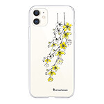 LaCoqueFrançaise Coque iPhone 11 silicone transparente Motif Fleurs Cerisiers ultra resistant