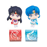 Sailor Moon Cosmos - Statuettes Look Up Eternal Sailor Mercury & Eternal Sailor Mars Set 11 cm