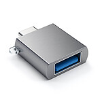 Satechi Adaptateur USB type C Mâle vers USB 3.0 femelle Charge & Synchro Gris