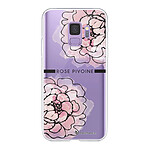 LaCoqueFrançaise Coque Samsung Galaxy S9 360 intégrale transparente Motif Rose Pivoine Tendance