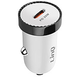 LinQ Chargeur Voiture Allume cigare USB C 20W Power Delivery Compact  Blanc