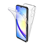 Evetane Coque Samsung Galaxy A34 360° intégrale Protection avant et arrière silicone transparente Motif