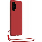 BigBen Connected Coque pour Samsung Galaxy A32 5G en Silicone avec dragonne assortie Rouge