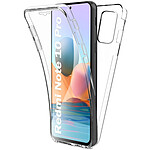 Evetane Coque Xiaomi Redmi Note 10 Pro 360° intégrale protection avant arrière silicone transparente Motif