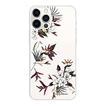 LaCoqueFrançaise Coque iPhone 12/12 Pro 360 intégrale transparente Motif Fleurs Sauvages Tendance