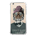 Evetane Coque iPhone 6/6S anti-choc souple angles renforcés transparente Motif Tigre Fashion