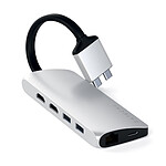 SATECHI Hub mutimédia 2xHDMI / 2x USB C  Silver