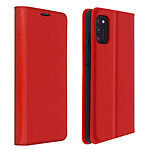 Avizar Étui Samsung Galaxy A41 Folio Cuir Véritable Porte cartes Support Vidéo - rouge